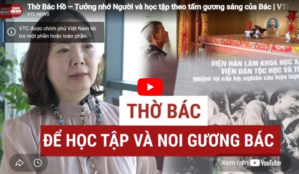 Thờ Bác Hồ – Tưởng nhớ và học tập theo tấm gương sáng của Người